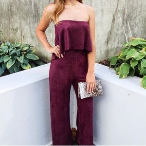 Do + Be strapless jumpsuit